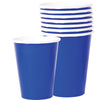 Bright Royal Blue Economy Solid Paper Cups, 9Oz.