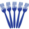 Bright Royal Blue Plastic Forks