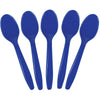 Bright Royal Blue Plastic Spoons