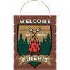 Camping Easel Sign Firepit