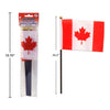 Canada 4Pkg 4" X 6" Flags, W/10.25" Pole