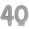 Sparkling Celebration 40Th Birthday Numeral Candles