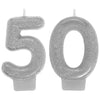 Sparkling Celebration 50Th Birthday Numeral Candles