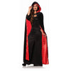 Cape - Velvet Hooded Lined Red