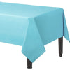 Caribbean Blue ReCountangular Plastic Table Cover, 54" X 108"