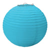 Caribbean Blue Round Paper Lanterns