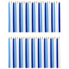 Chanukah Candles, Deluxe, Blue & White, 45/Box