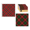 Christmas Plaid Beverage Napkin