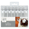 Clear Plastic Mini Spoons 4" 40 Count