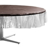 Clear Round Plastic Table Cover, 84"