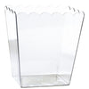 Clear Scalloped Container, Medium