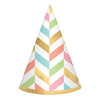 Confetti Fun Mini Foil Cone Hats