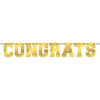 Congrats Gold Foil Letter Banner