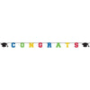 Congrats Grad Letter Banner - Multicolor