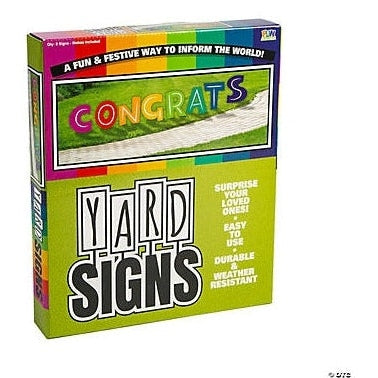 Congrats Letters Yard Sign