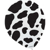 Cow Print Latex Balloons, 6 Count.