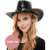 Cowboy Hat - Neon Light Up Black