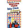 Customizable Deluxe Door Banner - Baby City Scape