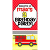 Customizable Deluxe Door Banner - Firefighter Birthday