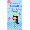 Customizable Deluxe Door Banner - Mermaid Birthday