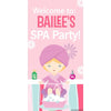 Customizable Deluxe Door Banner - Spa Birthday