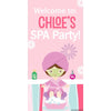 Customizable Deluxe Door Banner - Spa Mask Birthday