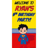 Customizable Deluxe Door Banner - Super Hero Boy Birthday