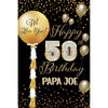 Customizable Yard Sign / Lawn Sign Birthday Sparkling Celebration 50