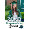 Customizable Yard Sign / Lawn Sign Grad Proud W/PiCounture