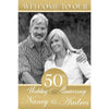 Customizable Yard Sign / Lawn Sign Welcome Anniversary Gold Backdrop W/Photo