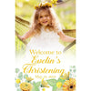 Customizable Yard Sign / Lawn Sign Welcome Christening Yellow Floral Photo Backdrop