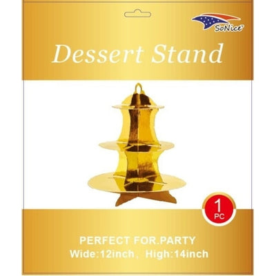 Dessert Stand - 3-Tier Gold