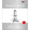 Dessert Stand - 3-Tier Silver