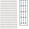 Disco Ball Bead Curtain Includes: 212 Plastic Tracks, 10Beaded Curtain Strands, 8Screws