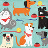 Dog Party Beverage Napkins