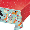 Dog Party Plastic Tablecloth