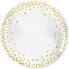 Dots Plastic Round Tray - Hot-Stamped