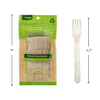 Eco Friendly Fruit Fork - Natural Wood 25 Count