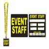 Event Staff Party Pass Lanyard W/Card Holder