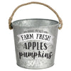 Fall Medium Galvanized Bucket