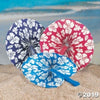 Fan - 9" Paper Hibiscus,12/Pkg