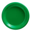 Festive Green Plastic Plates, 7"