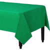 Festive Green ReCountangular Plastic Table Cover, 54" X 108"