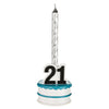 Finally 21 Beer Bottle Candle Holder