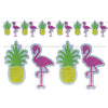 Flamingo & Pineapple Banner Glitter Print;