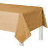 Flannel Backed Table Cover - Gold