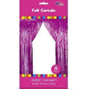 Foil Backdrop Curtain - 3' X 8' Fuchsia