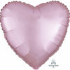 Foil Balloon - 18" Heart Satin Pastel Pink