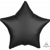 Foil Balloon - 19" Star Satin Black