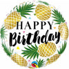 Foil Balloon - Birthday Golden Pineapple